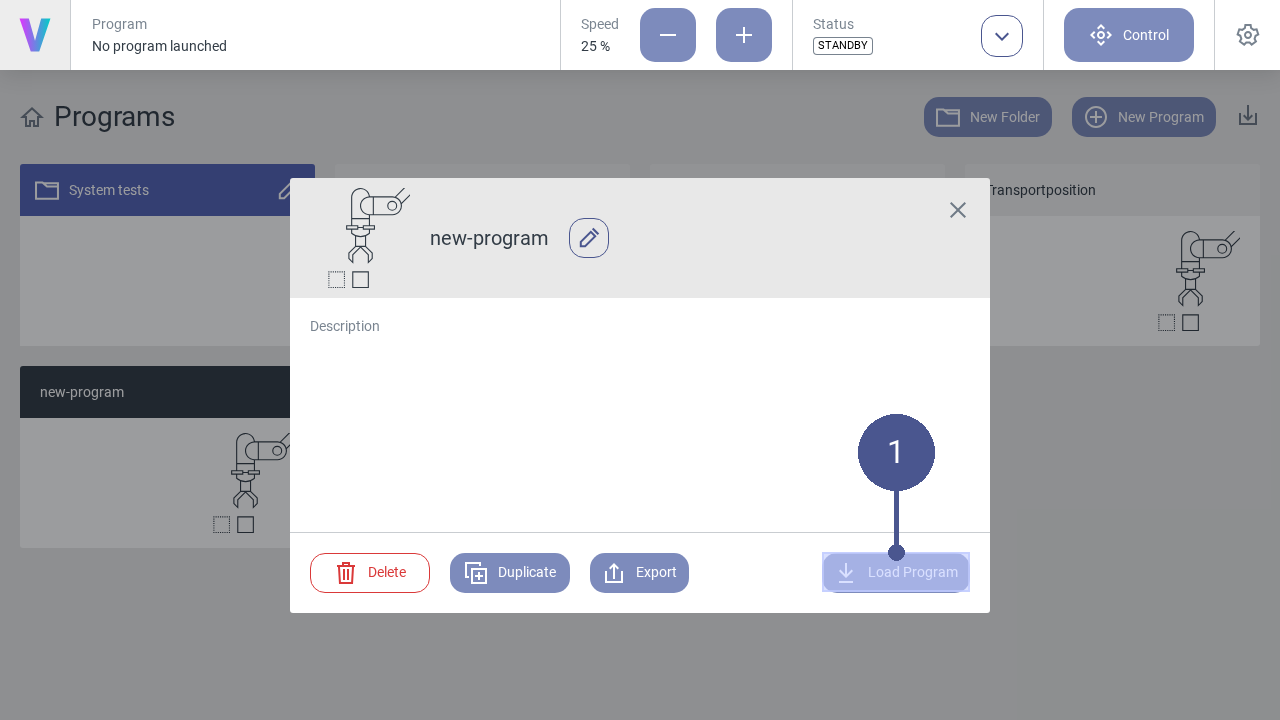 Load program
