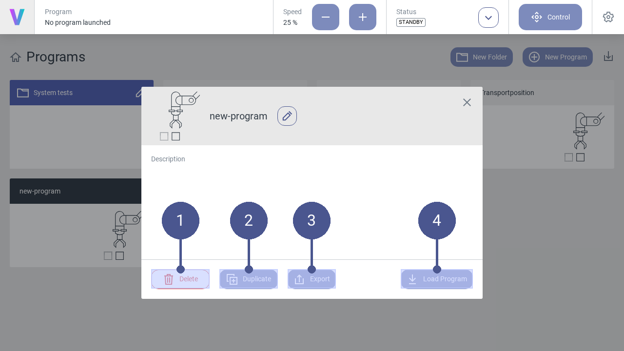 Manage programs
