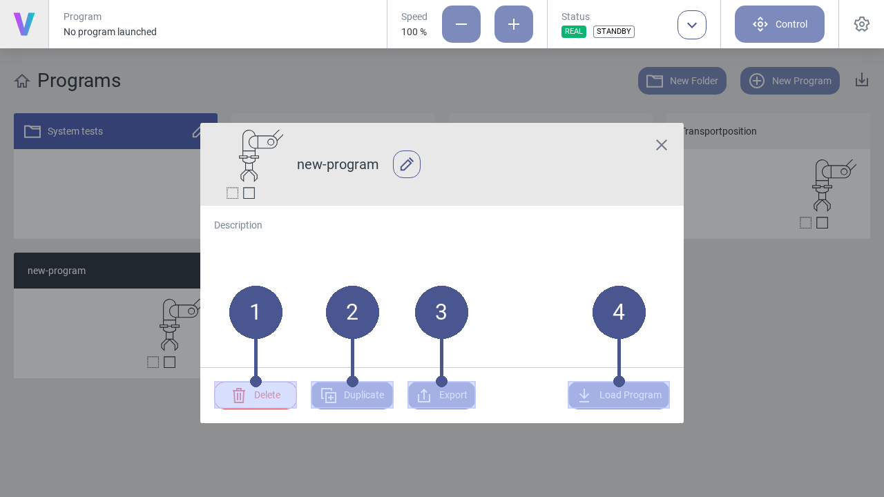 Manage programs