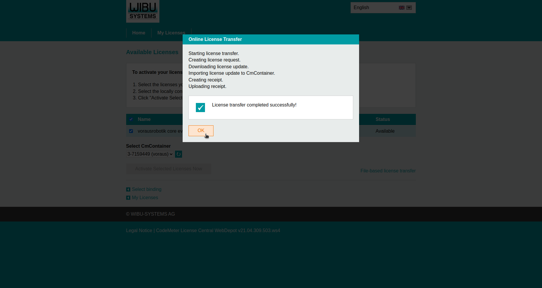 license activation