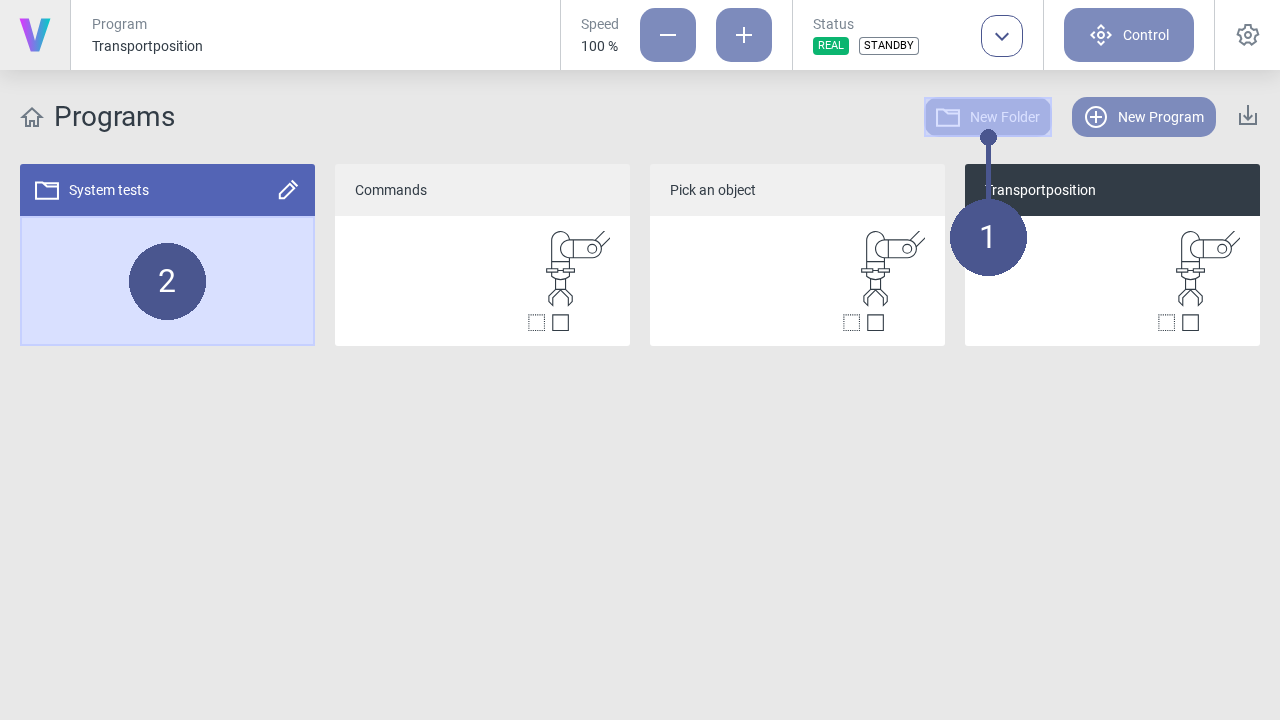 Manage folders