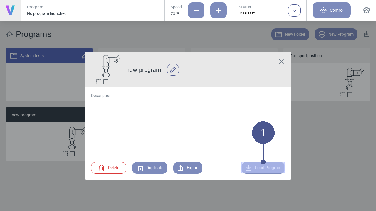 Load program