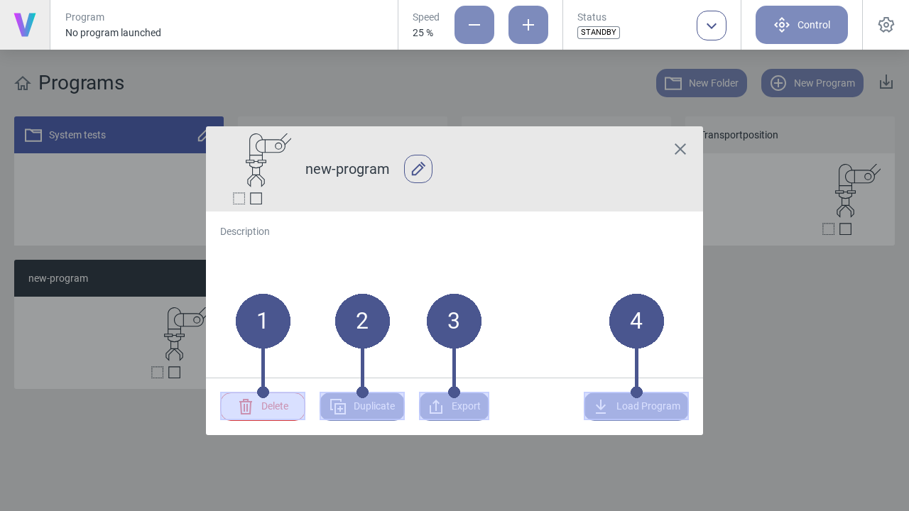 Manage programs