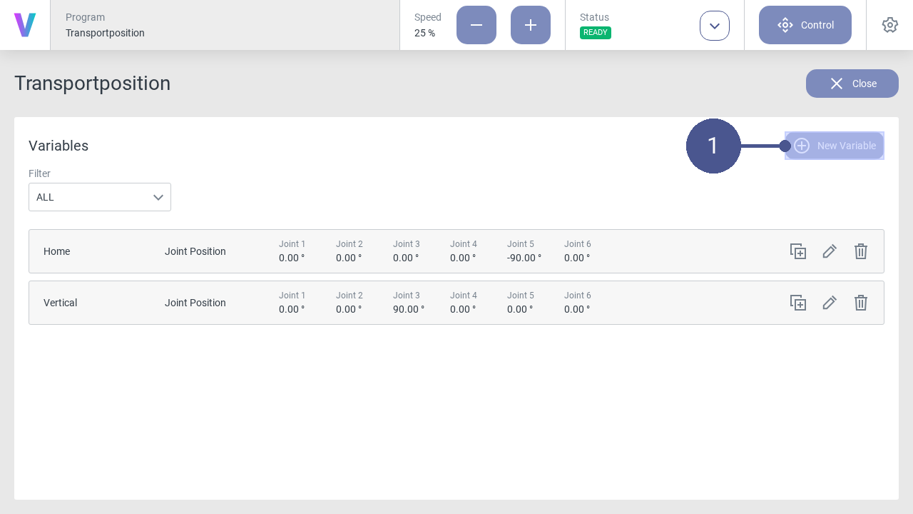 Variable manager