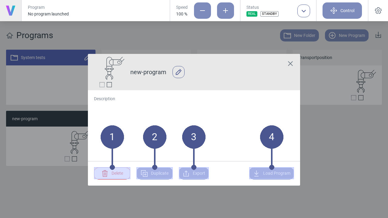 Manage programs
